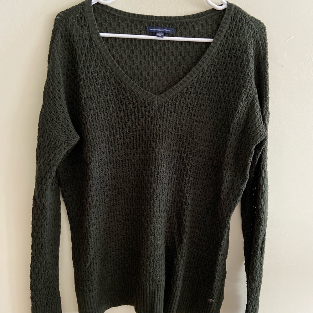 Green lightweight sweater